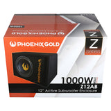 Phoenix Gold 12" aktiivinen Sub, sis. kaapelit ja kaukosäätimen