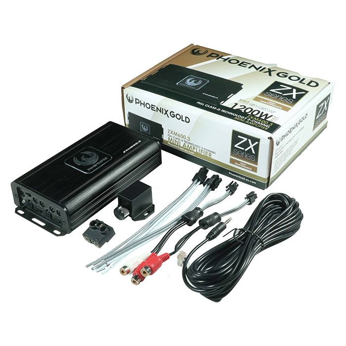 Phoenix Gold 3-kanavainen minivahvistin 2x75W - 350W RMS