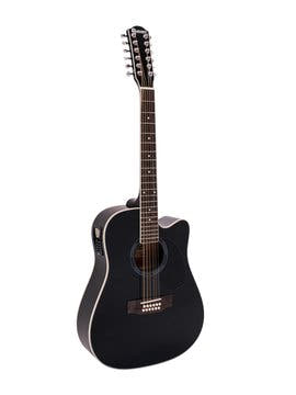 DiMavery DR-612 Western Kitarat 12-strenget (Musta)