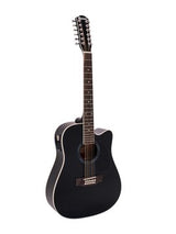 DiMavery DR-612 Western Guitar 12-string - Musta