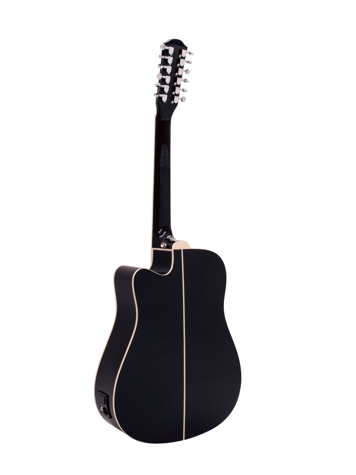 DiMavery DR-612 Western Guitar 12-string - Musta