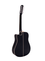 DiMavery DR-612 Western Guitar 12-string - Musta