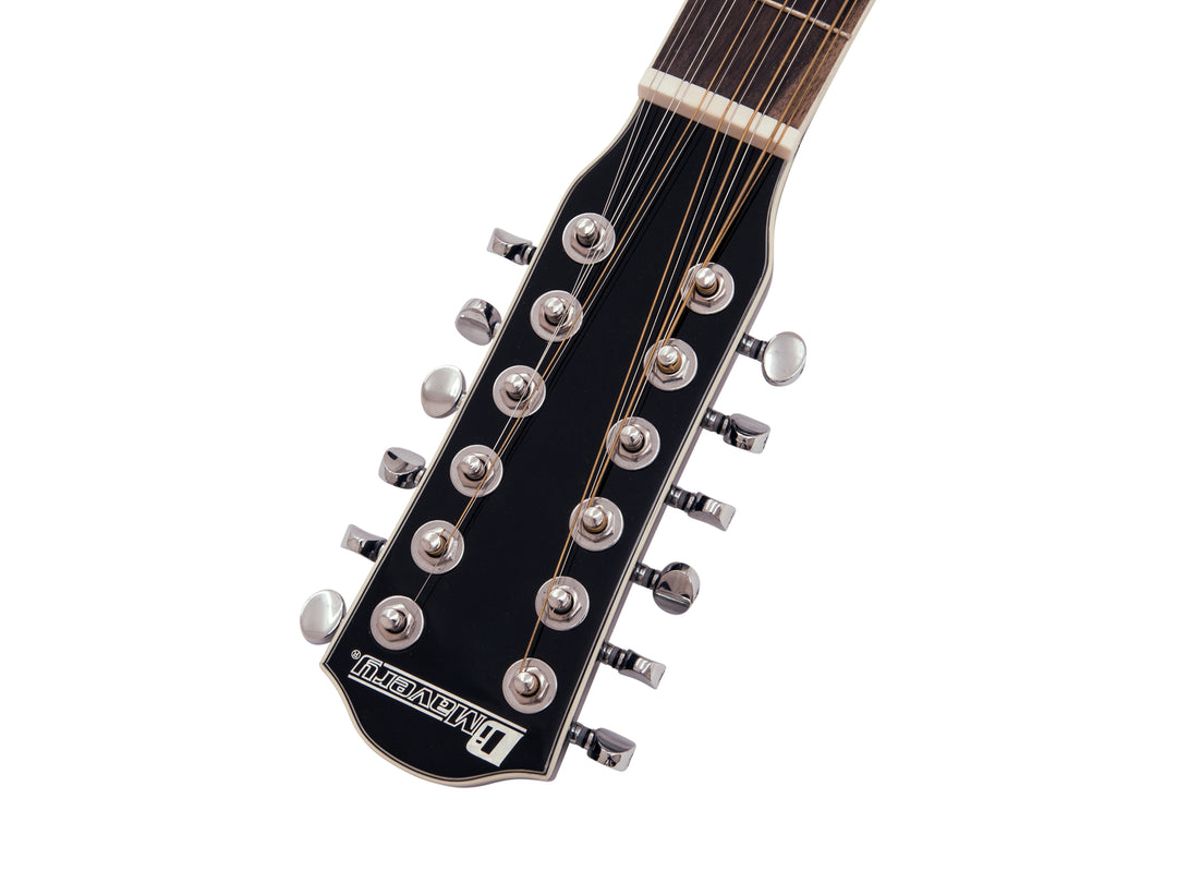 DiMavery DR-612 Western Kitarat 12-strenget (Musta)