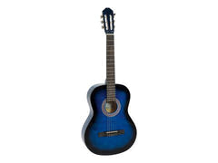 DiMavery AC-303 Klassinen espanjalainen kitara (Sininen burst)
