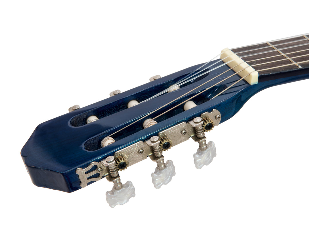 DiMavery AC-303 Klassinen espanjalainen kitara (Sininen burst)