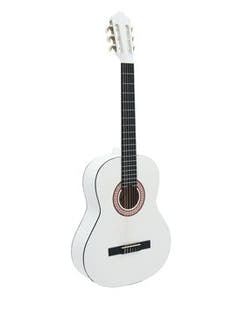 DiMavery AC-303 Klassinen espanjalainen kitara (Valkoinen)