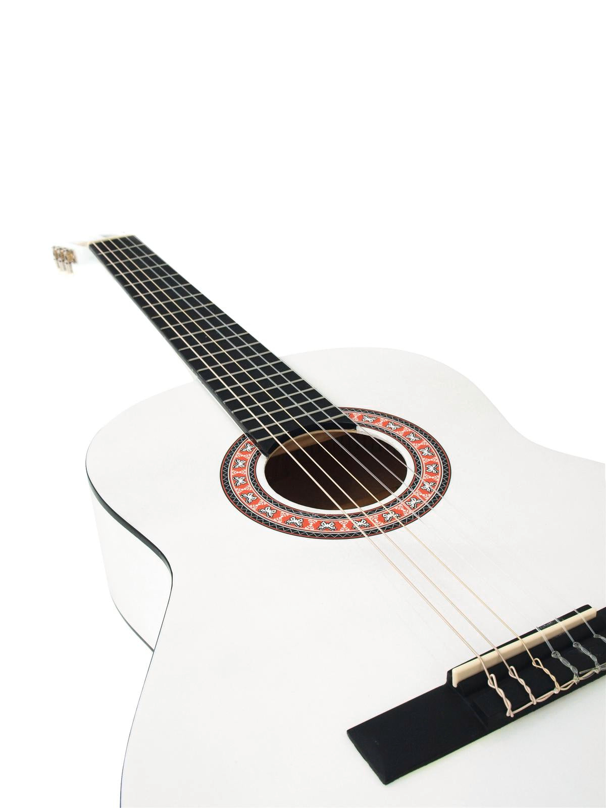 DiMavery AC-303 Klassinen espanjalainen kitara (Valkoinen)