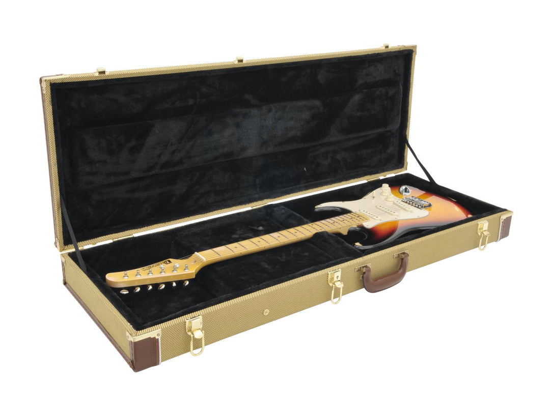 DiMavery Flightcase til Sähkökitara, tweed