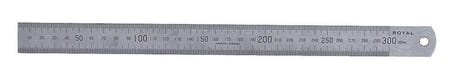 GEWA fleksibel stållineal, 150 mm, mm-skala