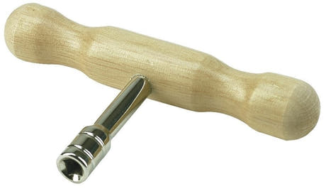 GEWA stemmenøgle til harpecither, firkant 5,2 mm, T-greb