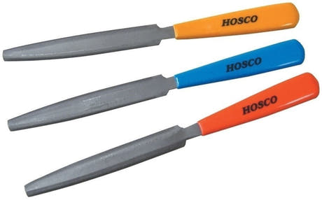 Hosco japanske nutfiler til akustisk guitar, sæt med 3