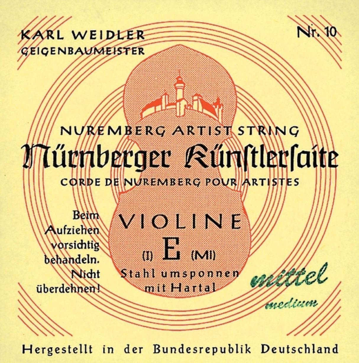 Nürnberger Violin strings Kuenstler strand core - 1/16 (15)