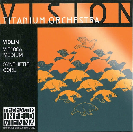 Thomastik-Infeld Violin strings Vision Titanium ochestra synthetic core - Stahl blank (VIT01o)