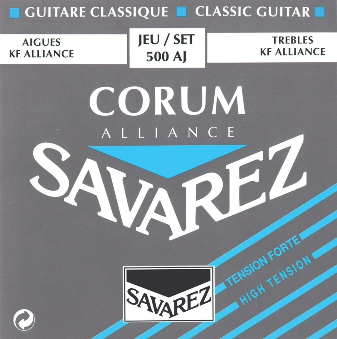 Savarez-strengsæt til klassisk guitar Alliance Corum - Set high (500AJ)