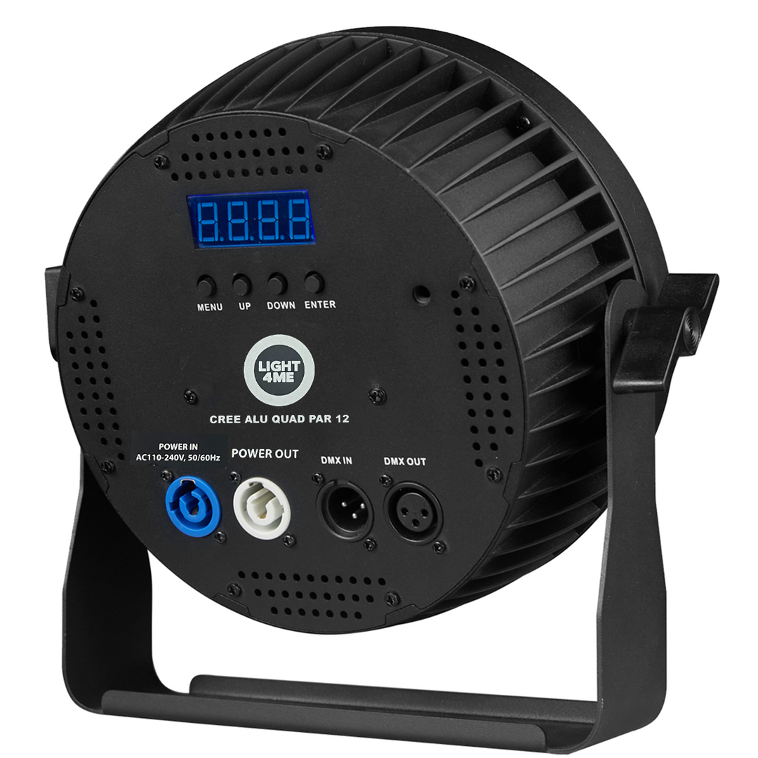 Light4Me Cree Alu Quad Par 12 LED PAR-valsivalo 12x12W RGBW