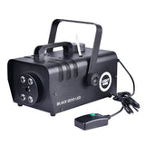Light4Me BLACK 1200 LED Fog Machine Bundle