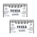 Tesla Silver+ AA Alkaline Paristot (48 kpl)