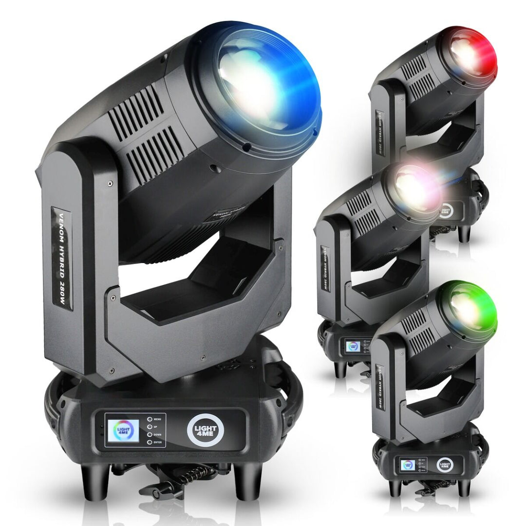 LIGHT4ME VENOM HYBRID 280W hybridiliikkuva pää