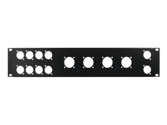 OMNITRONIC Etupaneeli Z-19 8x D-Type/4xNL8/T 2U