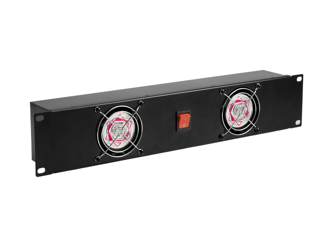 OMNITRONIC Front Panel Z-19 kahdella tuulettimella, johdotettu 2U
