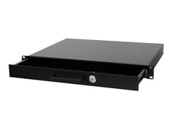 OMNITRONIC Rack-lokero lukolla 1U