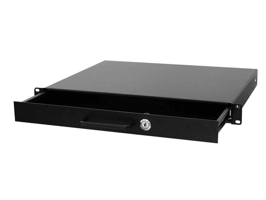 OMNITRONIC Rack-lokero lukolla 1U