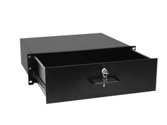 OMNITRONIC Rack-lokero lukolla 3U