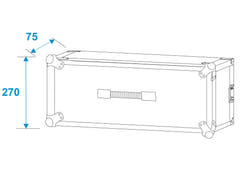 ROADINGER Effect Rack CO DD, 5U, 24cm syvä, black