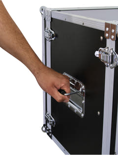 ROADINGER Effect Rack CO DD, 10U, 38 cm syvä, musta