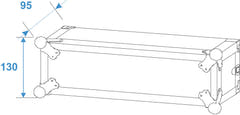 ROADINGER Vahvistinräkki PR-1, 2U, 47cm syvä