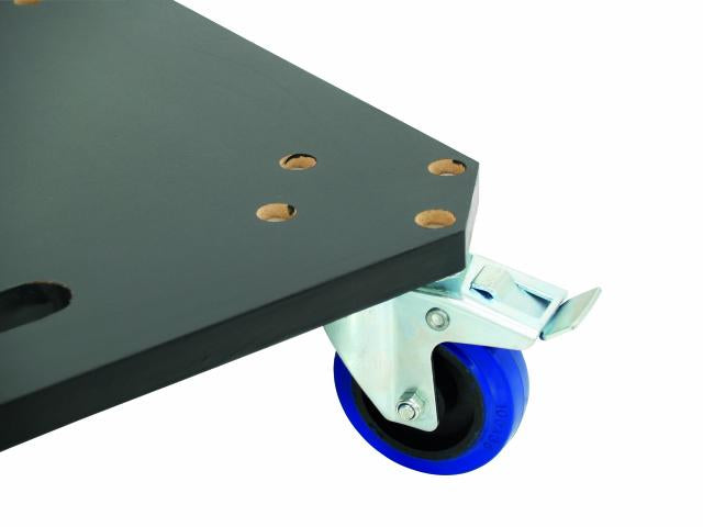 Pyörälevy MDF 4x Pyörät (2 jarrulla)