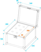 Mikrofonikotelo Road 6 (musta)