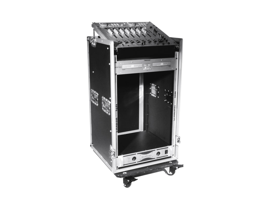 Roadinger Combo Case Pro 17U pyörillä