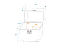 ROADINGER Record Case ALU 75/25, rundad, bk