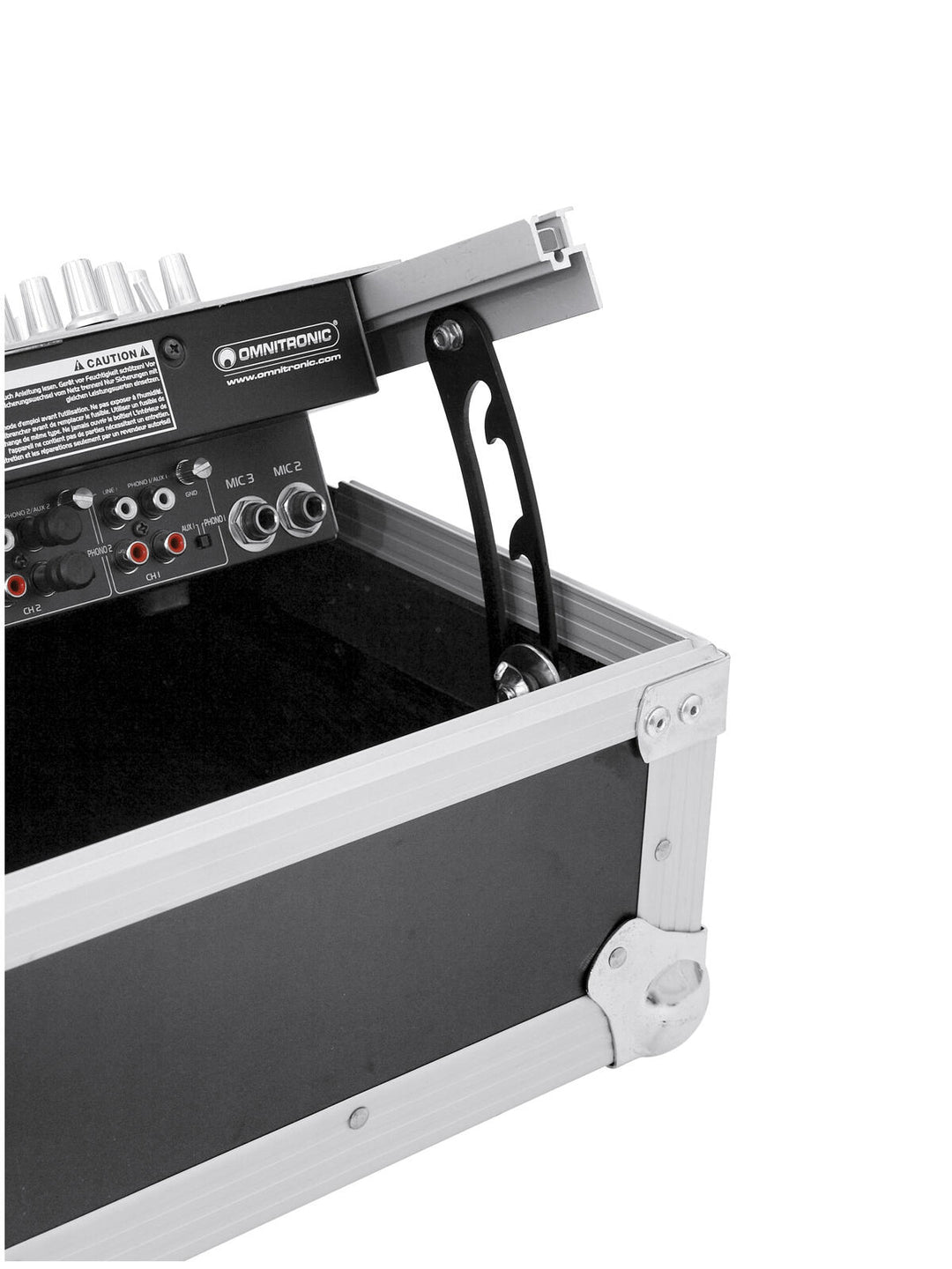 ROADINGER Mixer Case Pro MCV-19, säädettävä, Black, 8U