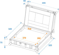 ROADINGER Laptop Case LC-15 enintään 370x255x30mm