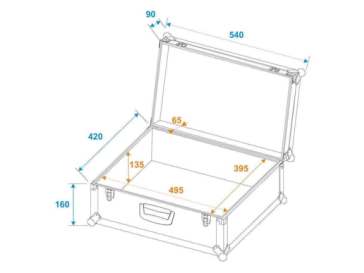 ROADINGER Universal Case Tour Pro 54x42x25cm black