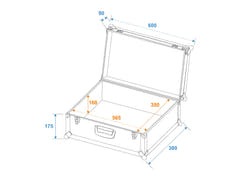 ROADINGER Universal Case Tour Pro musta