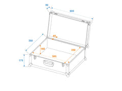 ROADINGER Universal Case Tour Lock Pro, musta