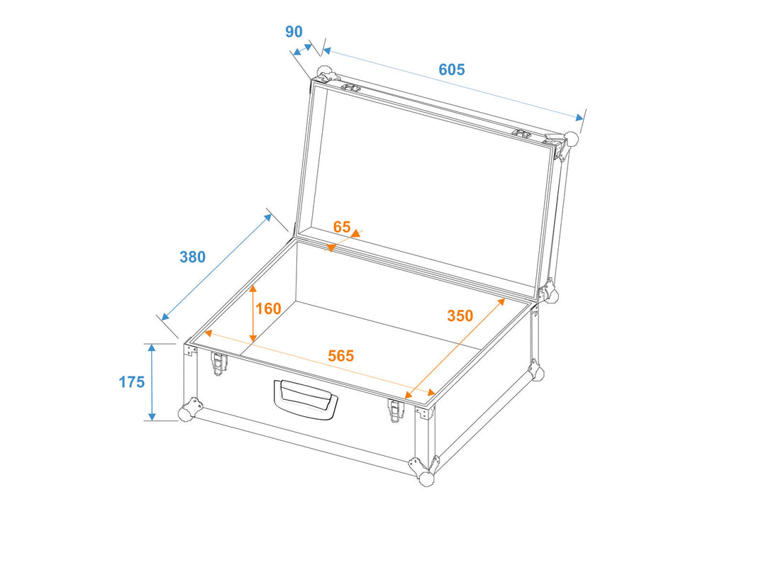 ROADINGER Universal Case Tour Lock Pro, musta