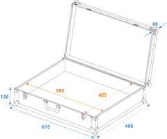 ROADINGER Universal Case FOAM, musta, GR-4 musta