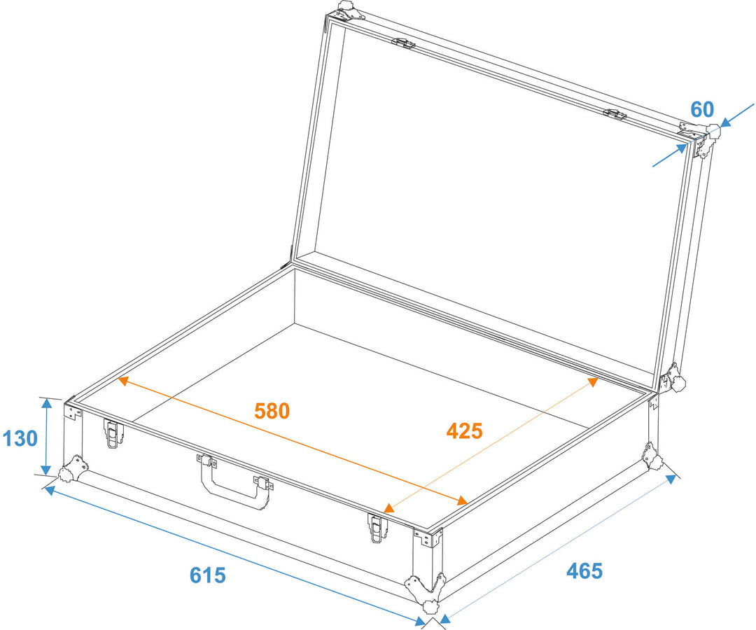 ROADINGER Universal Case FOAM, musta, GR-4 musta
