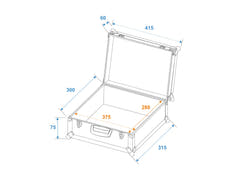 ROADINGER Universal Case FOAM, musta, GR-5 musta