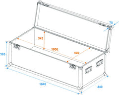 Eurolite Lentokotelo Pro (100 x 40 x 40cm)