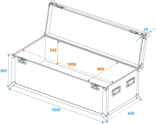 Eurolite Lentokotelo Pro (100 x 40 x 40cm)