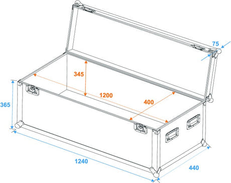 Eurolite Lentokotelo Pro (120 x 40 x 40cm)