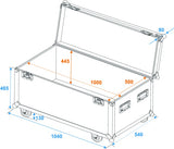 Eurolite Flightcase Pro pyörillä (100 x 50 x 50cm)