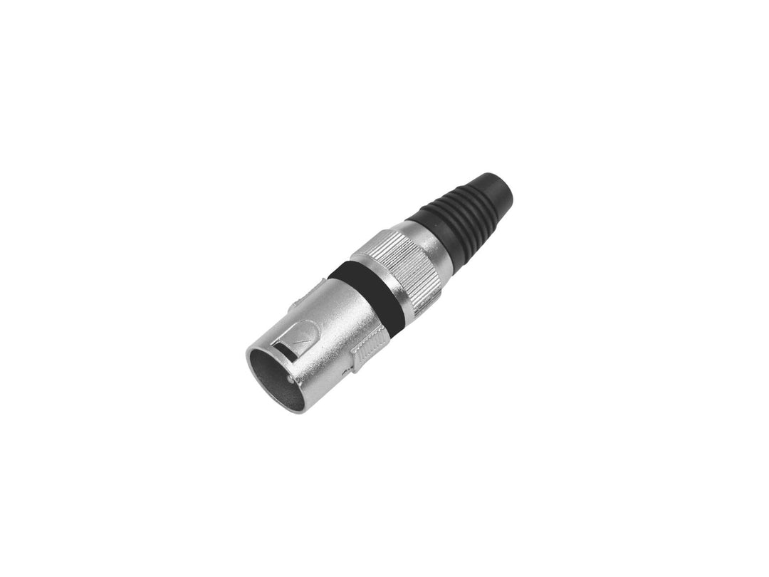 OMNITRONIC XLR-pistoke 3-napainen bk 10x