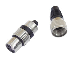 OMNITRONIC XLR liitin 3-napainen bk 10x