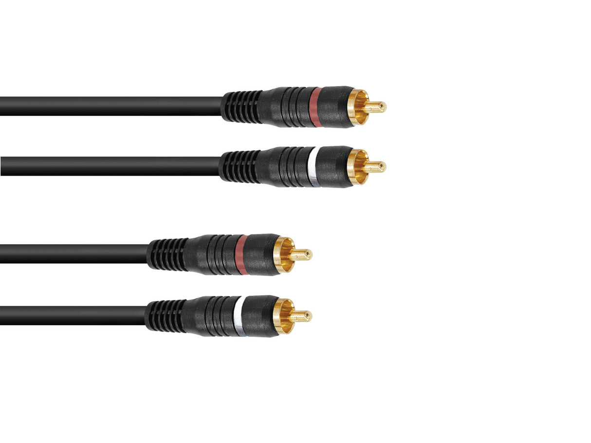 OMNITRONIC RCA Cable 2x2 3m